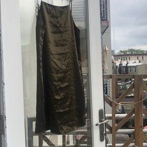 MANGO (MNG Casual)  Moss Green Slip Dress